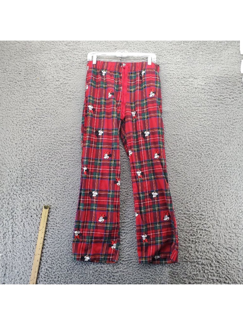 Old Navy Pants Womens Small Red Plaid Minnie Mouse Disney Flannel Lounge Pajama